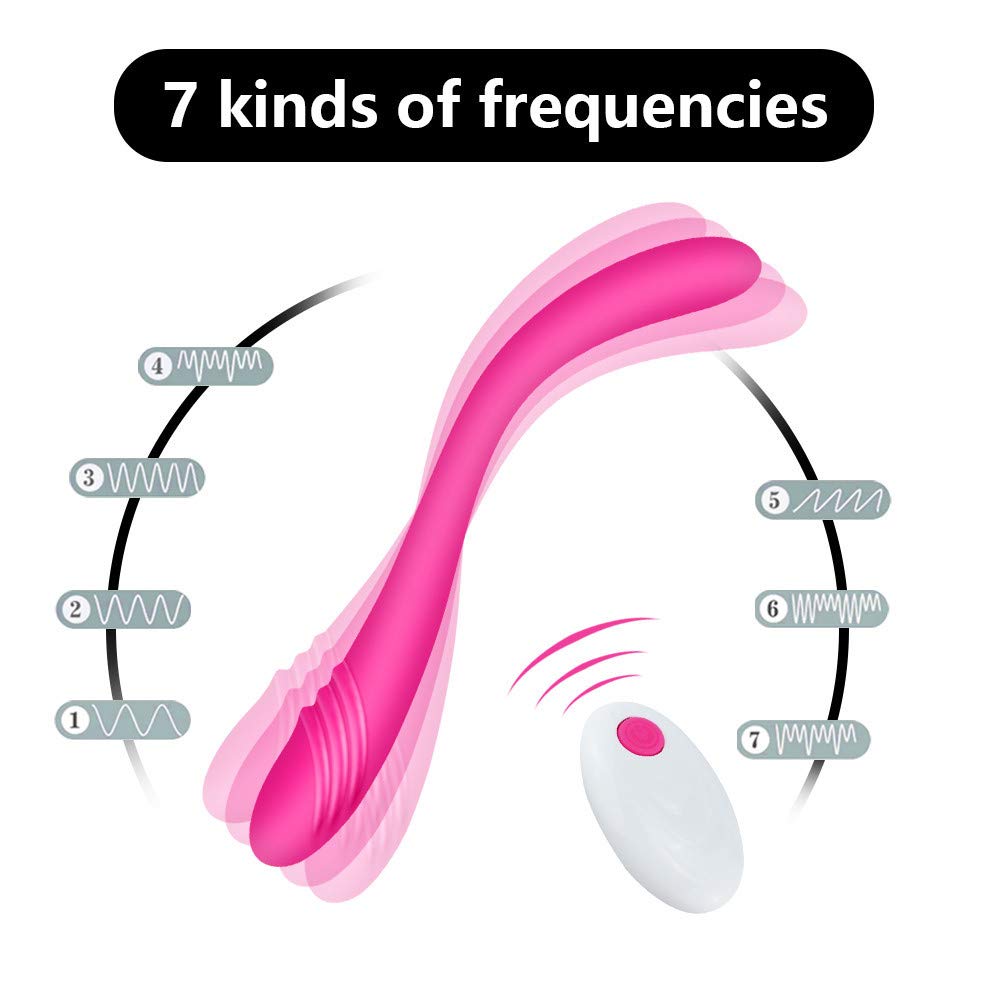 Realistic Double-Headed G-Spot Dildo Vibrator - 14.5 Inch Body-Safe Silicone, Wireless Remote Control, 7 Powerful Vibration Modes, Rechargeable Adult Toy for Women & Couples - Perfect for Solo Play, Partner Exploration & LGBTQ+ Pleasure