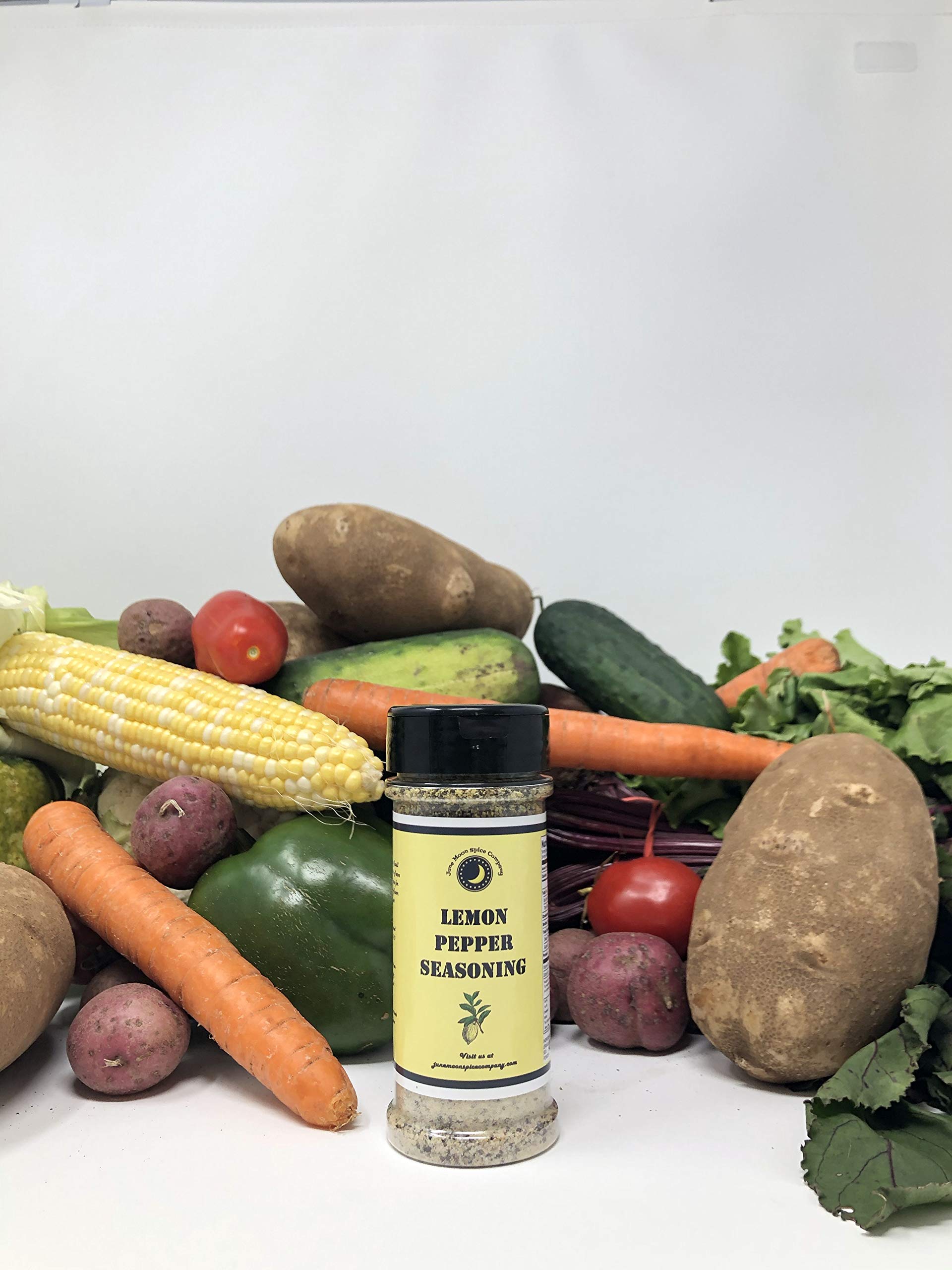 Premium Lemon Pepper Vegetable Seasoning - Large Shaker | Calorie Free, Fat Free, Low Sugar | Small Batch Crafted | Zesty Flavor Enhancer for Vegetables, Salads & Fresh Dishes | Perfect for Cooking, Grilling & Healthy Meals