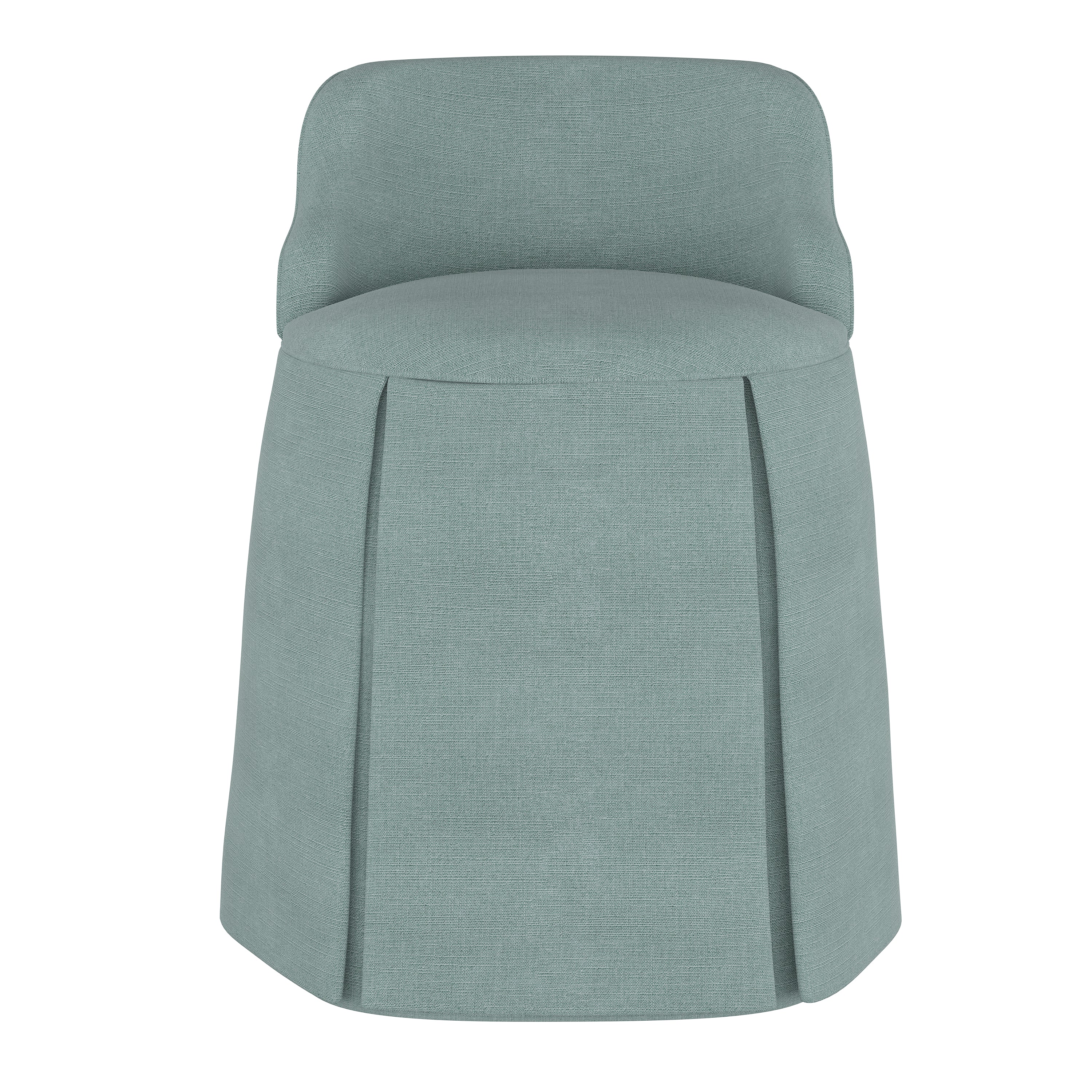 Pipi Vanity Chair - Elegant Makeup Dressing Stool with Upholstered Seat & Gold Metal Legs, Perfect for Bedroom, Boudoir, Vanity Table & Beauty Salon