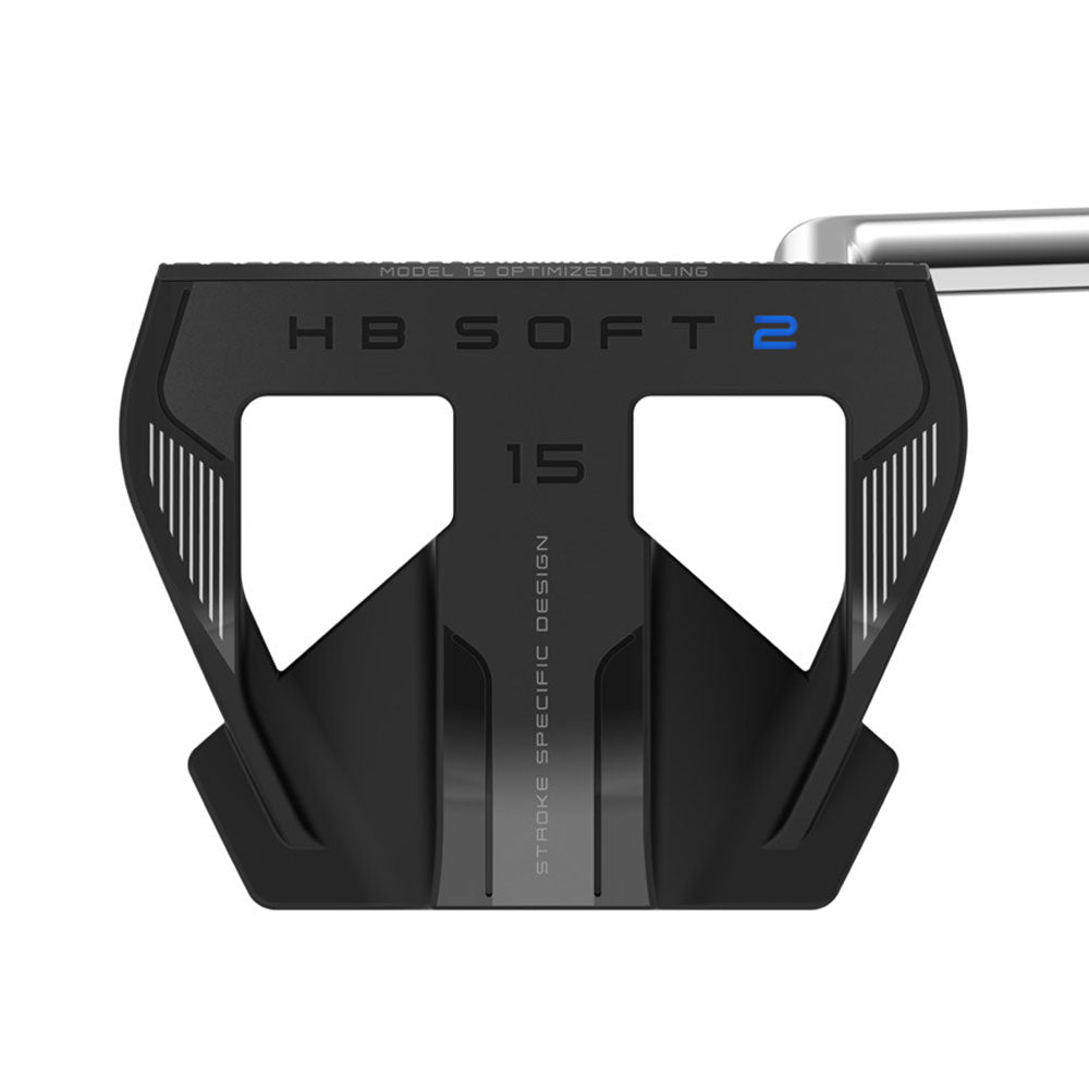 Cleveland Huntington Beach Soft 2 Black Men's Right Handed Golf Putter 15 OS - Perfect for Improving Your Short Game on the Greens