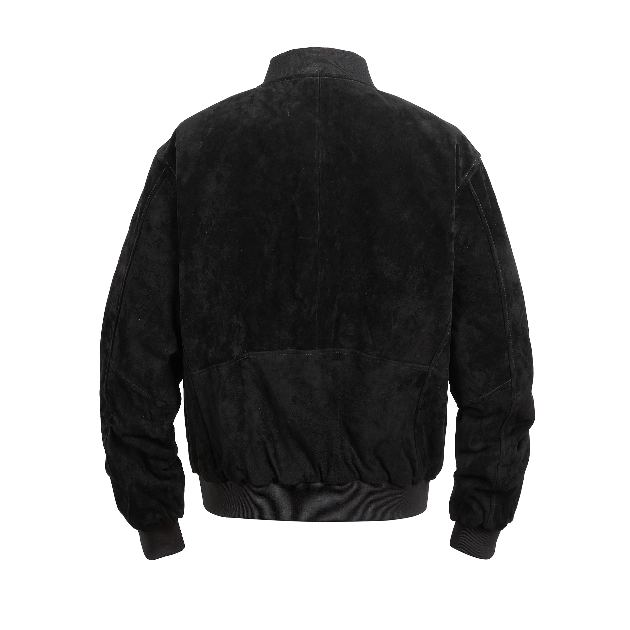 REED Men's Premium Suede Leather Baseball Jacket – Imported, Stylish & Durable for Casual Wear, Outdoor Events & Motorcycle Rides