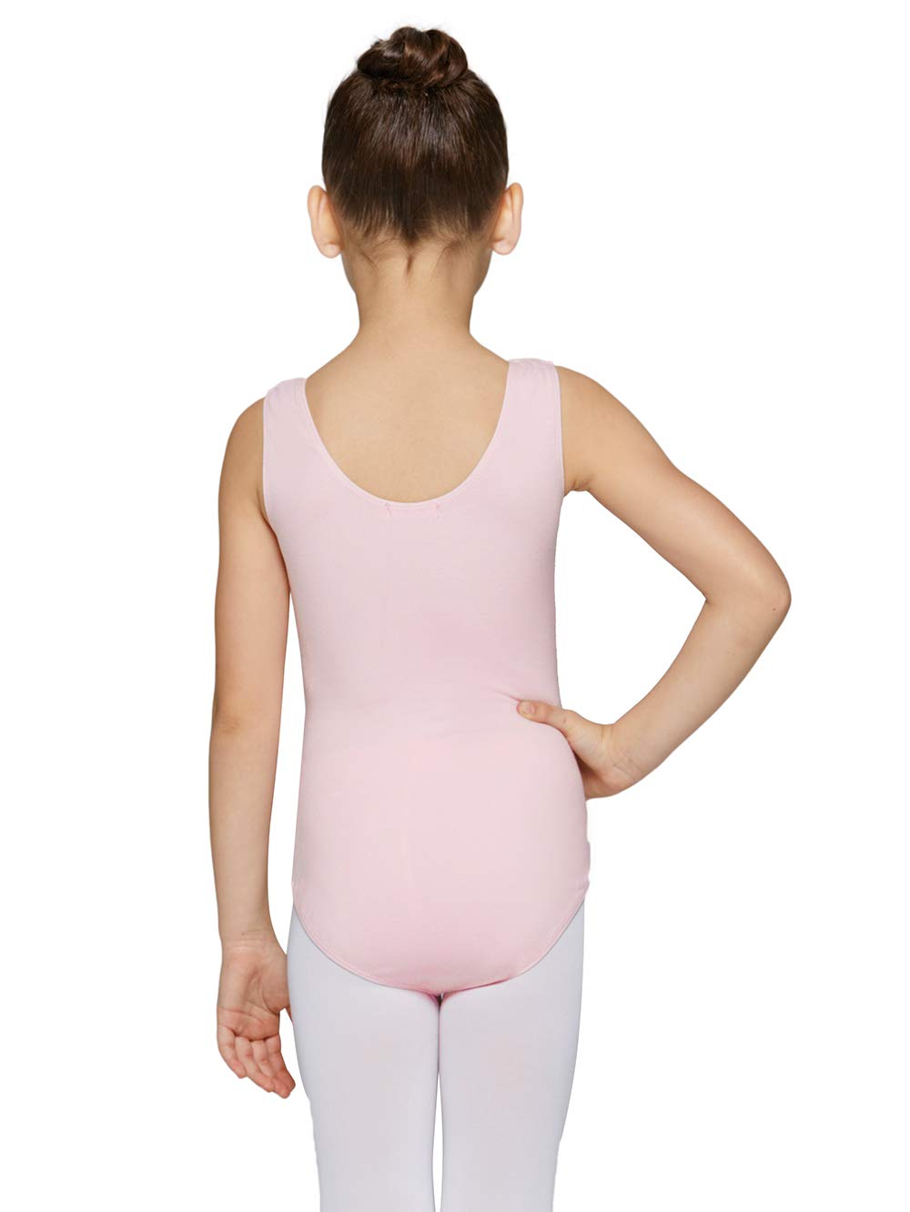 MdMdB Girls' Dance Leotard - Sleeveless Ballet & Gymnastics Top with Mesh Cross Front Design - Perfect for Ballet Class, Gymnastics Practice & Dance Performances