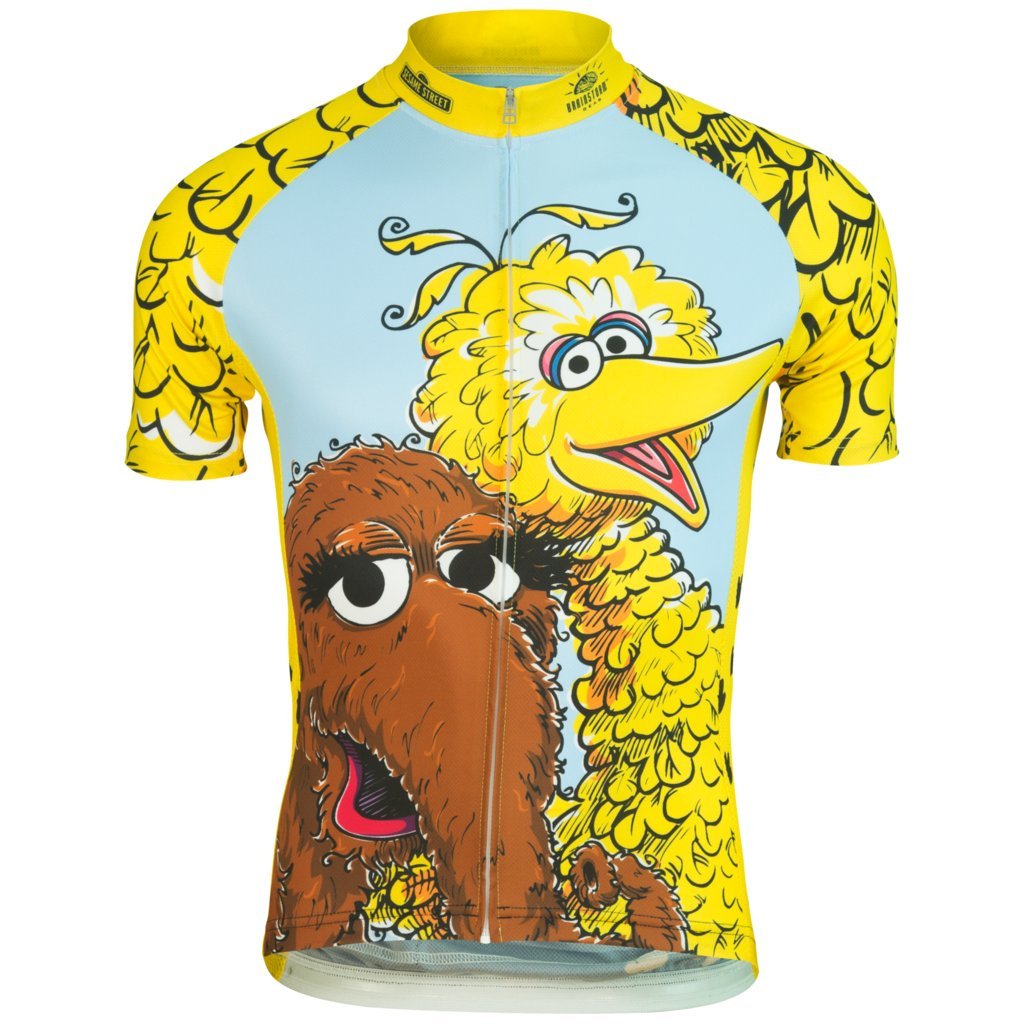 Women's Big Bird & Snuffy Cycling Jersey - SSBB-W (Big Bird - Small) | Comfortable Bike Shirt for Cycling Enthusiasts | Perfect for Road Biking, Mountain Biking & Outdoor Sports