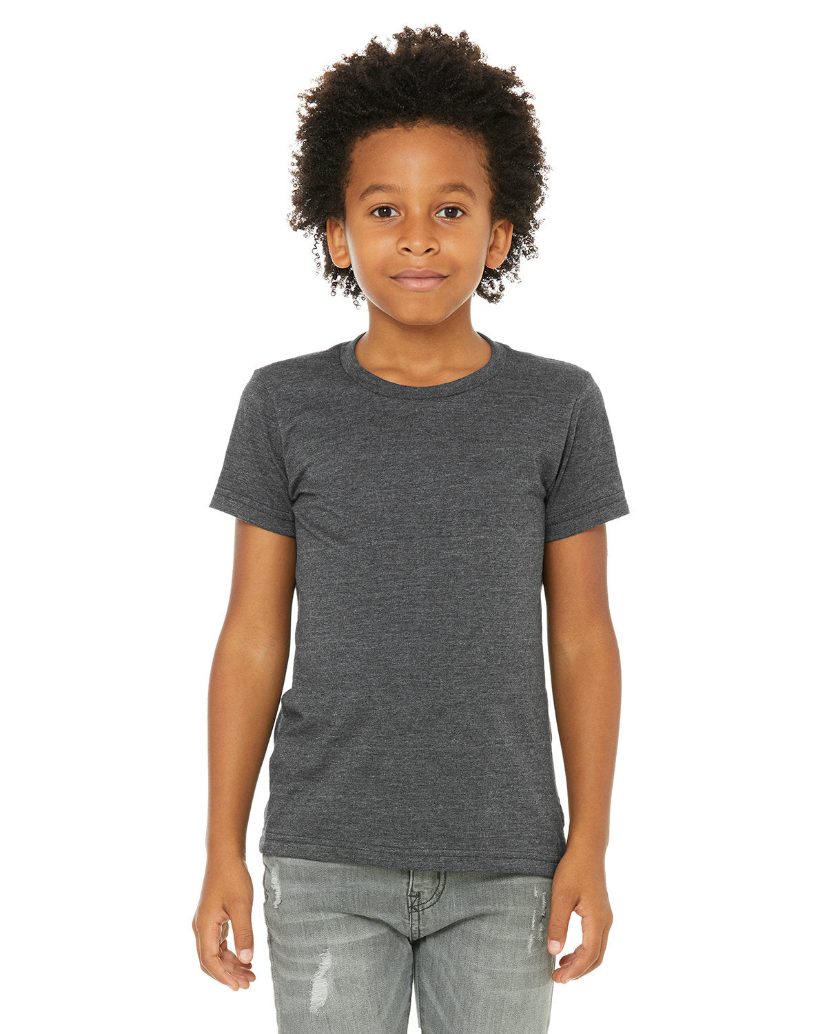 Bella + Canvas 3001YCV Youth CVC Jersey T-Shirt - Soft Cotton Blend Short Sleeve Tee for Kids - Perfect for School, Sports & Everyday Wear