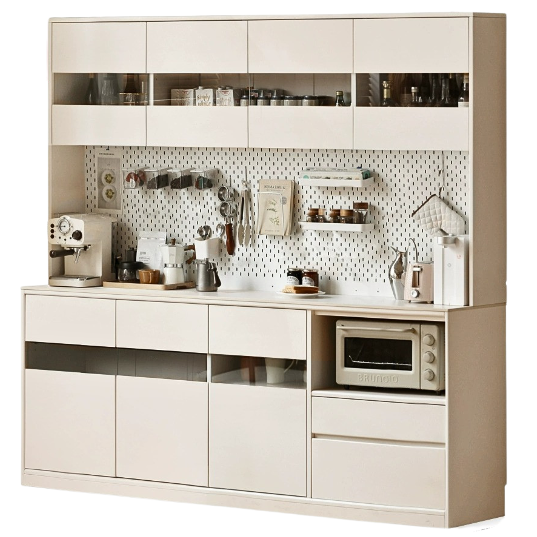 out of stock 78.7x17.7x33.5 inch / 200x45x85сm / Warm white color / sideboard (45cm deep) + shelf
