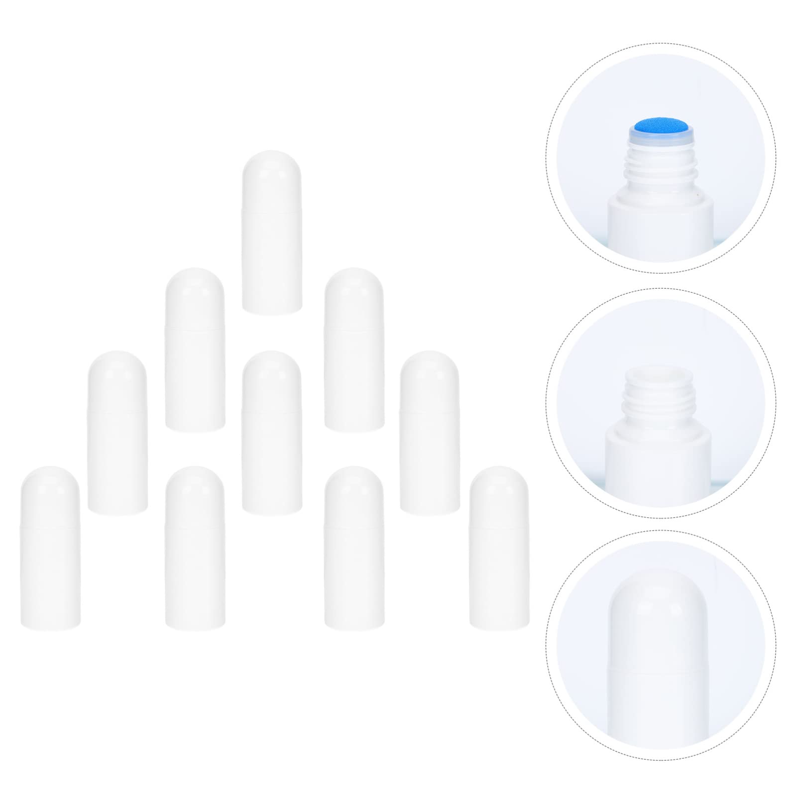 10PCS Travel-Sized Sponge Liniment Bottles - Compact & Leak-Proof for Pain Relief Liquid - Perfect for Gym, Hiking, First Aid & On-the-Go Use