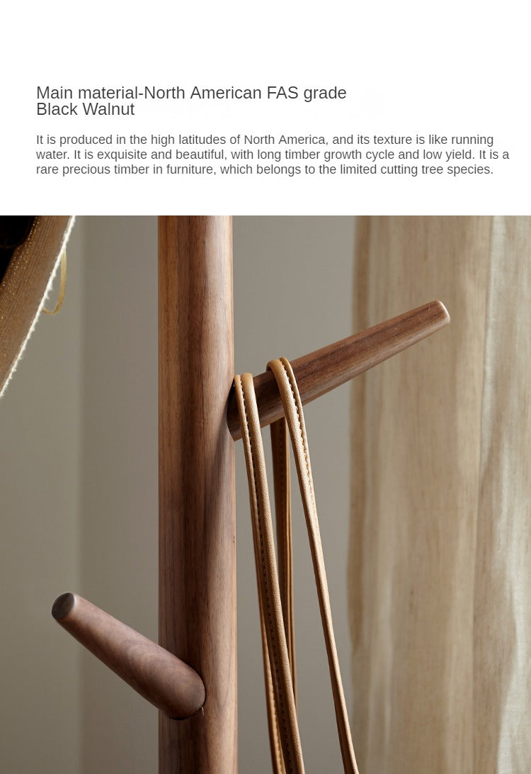 Premium Black Walnut Wooden Clothes Hangers - Natural Solid Wood Hangers for Luxury Wardrobe & Closet Organization (Set of 10) - Perfect for Jackets, Dresses & Delicate Garments