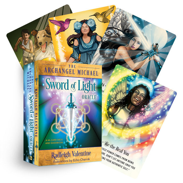 Archangel Michael Sword of Light Oracle Cards - Divine Guidance & Spiritual Protection Deck for Meditation, Prayer & Angelic Healing (44 Cards)