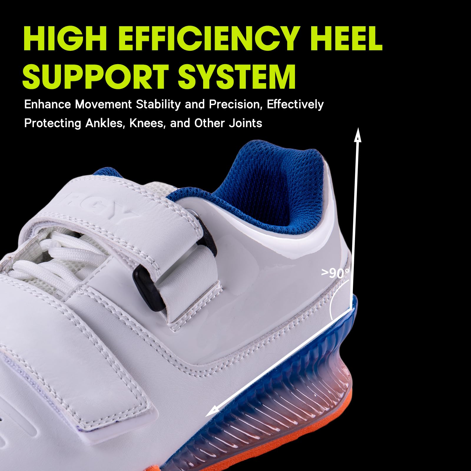 **Kcross Deadlift & Squat Shoes for Men & Women - Powerlifting Weightlifting Shoes for Hard Pulling & Weight Training - Ideal for CrossFit, Gym & Strength Training**