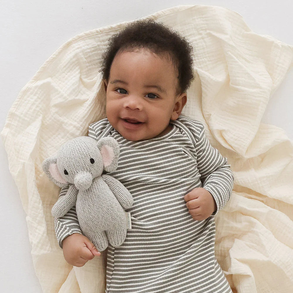 Cuddle Kind Baby Elephant Plush Toy - Soft & Huggable Stuffed Animal for Kids, Perfect for Gifts, Nursery Decor, and Comforting Sleep Companions