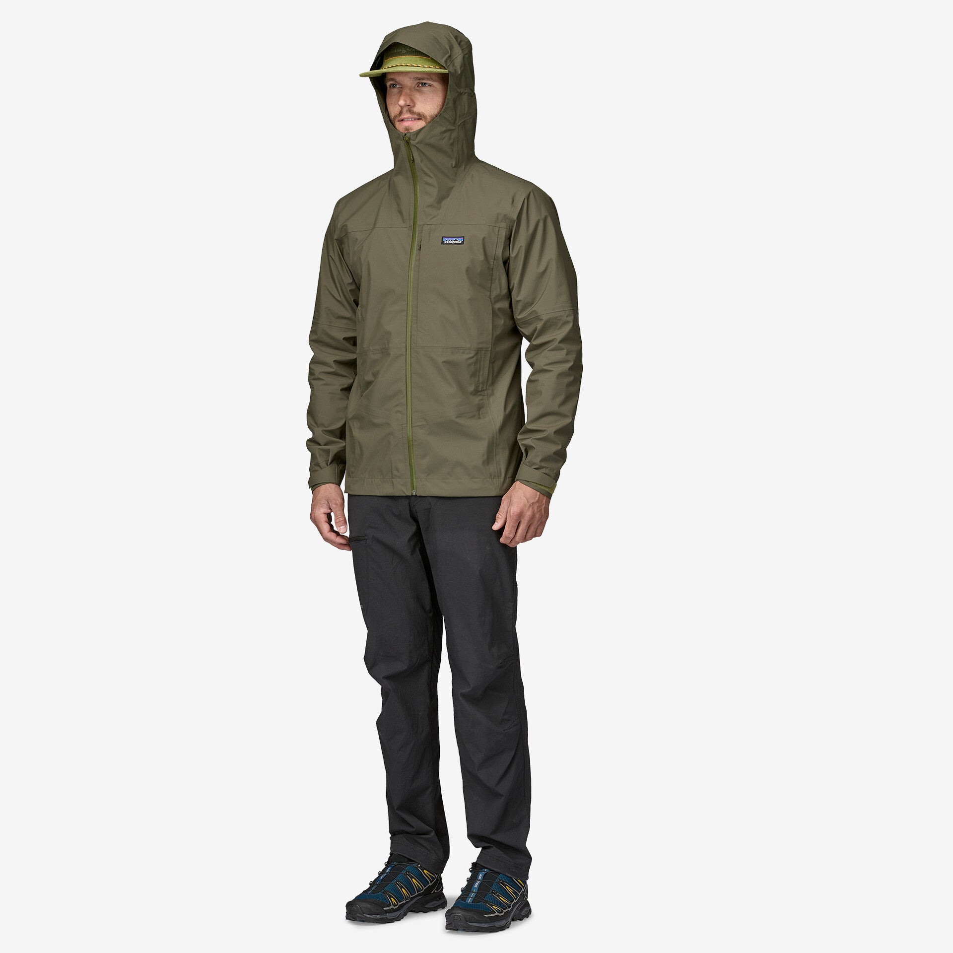 Boulder Fork Men's Waterproof Rain Jacket - Lightweight Windproof Outdoor Jacket for Hiking, Camping & Travel