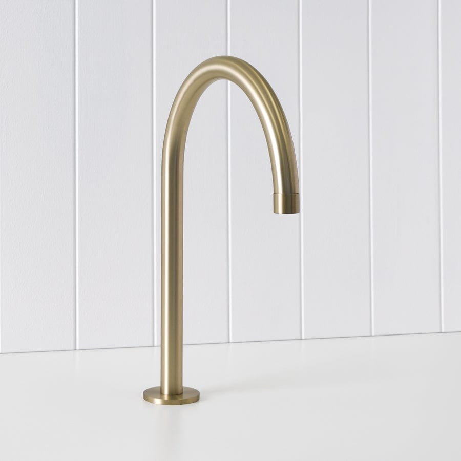 Sydney Basin Spout Warm Brushed Nickel - Elegant Bathroom Faucet for Sink, Vanity & Powder Room - Perfect for Modern and Traditional Home Decor
