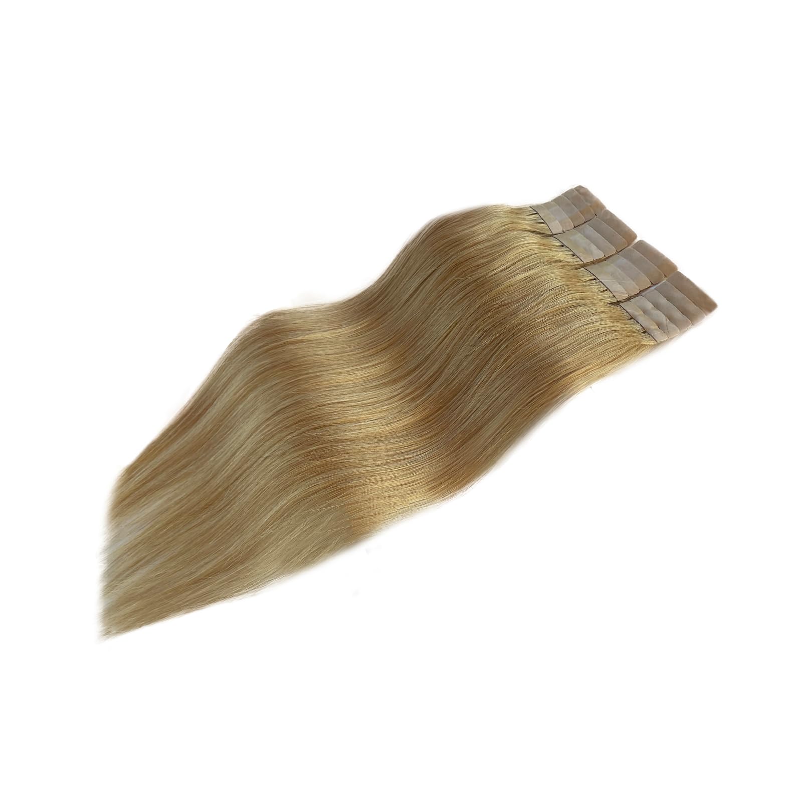 20pcs 70g Strawberry Blonde Tape-in Human Hair Extensions - 24 Inch Silky Straight Real Hair Weft for Seamless Blending & Styling | Perfect for Daily Wear, Parties & Special Occasions