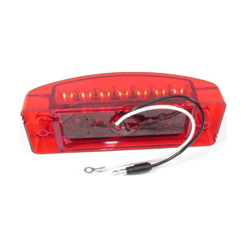 FortPro 5 13/16 x 2 1/16 Inch Ultra-Bright LED Rectangular Marker Light - 20 High-Power LEDs for Trucks, Trailers, Boats & Emergency Vehicles - Durable Waterproof Design for Outdoor & Off-Road Use