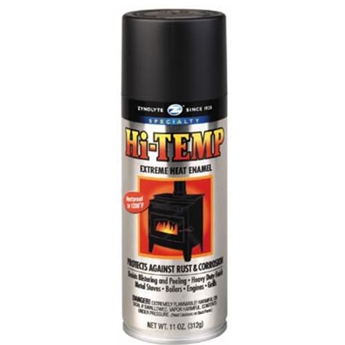 Aervoe Z635 11 oz. Black Zynolyte High Temperature Aerosol Paint - For Automotive, Industrial & DIY Projects, Heat Resistant Up to 1200°F