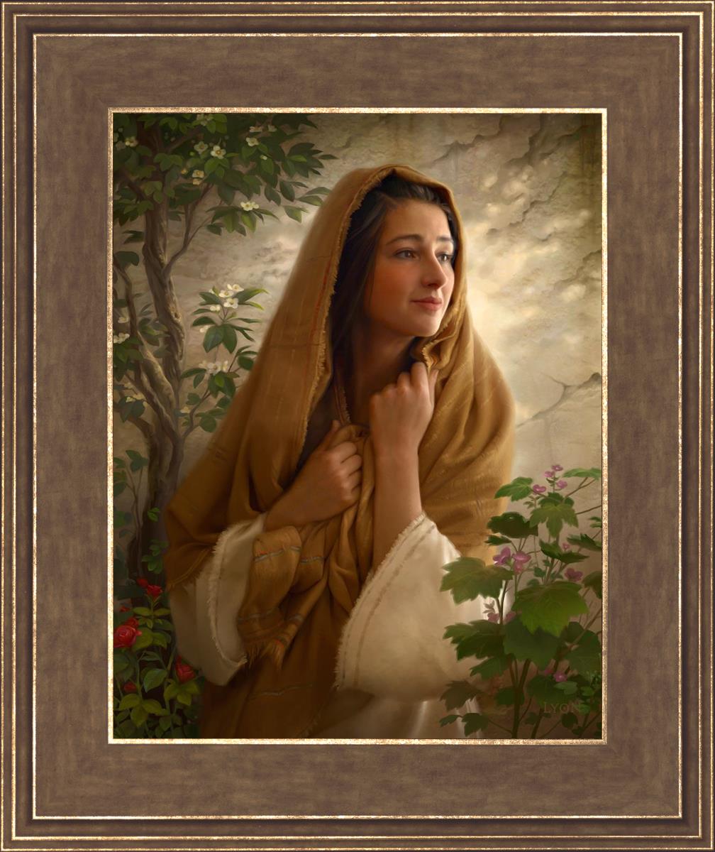 Mary Kept All These Things and Pondered in Her Heart - Christian Bible Verse Wall Art for Home & Church Decor - Perfect for Prayer Rooms, Sunday School Gifts, and Spiritual Encouragement