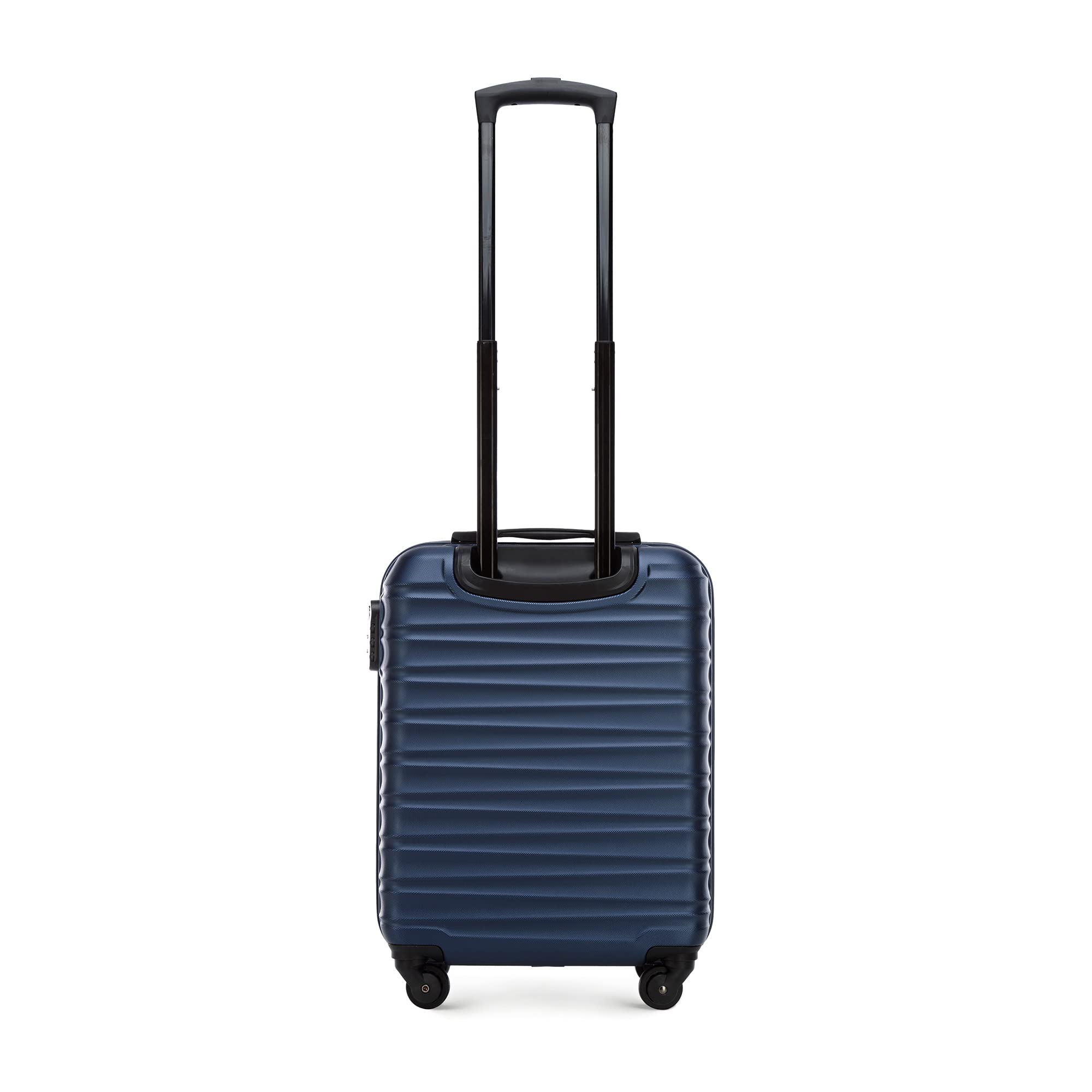 Premium Dark Blue Cabin Suitcase - Lightweight Carry-On Luggage for Air Travel, Weekend Getaways & Business Trips