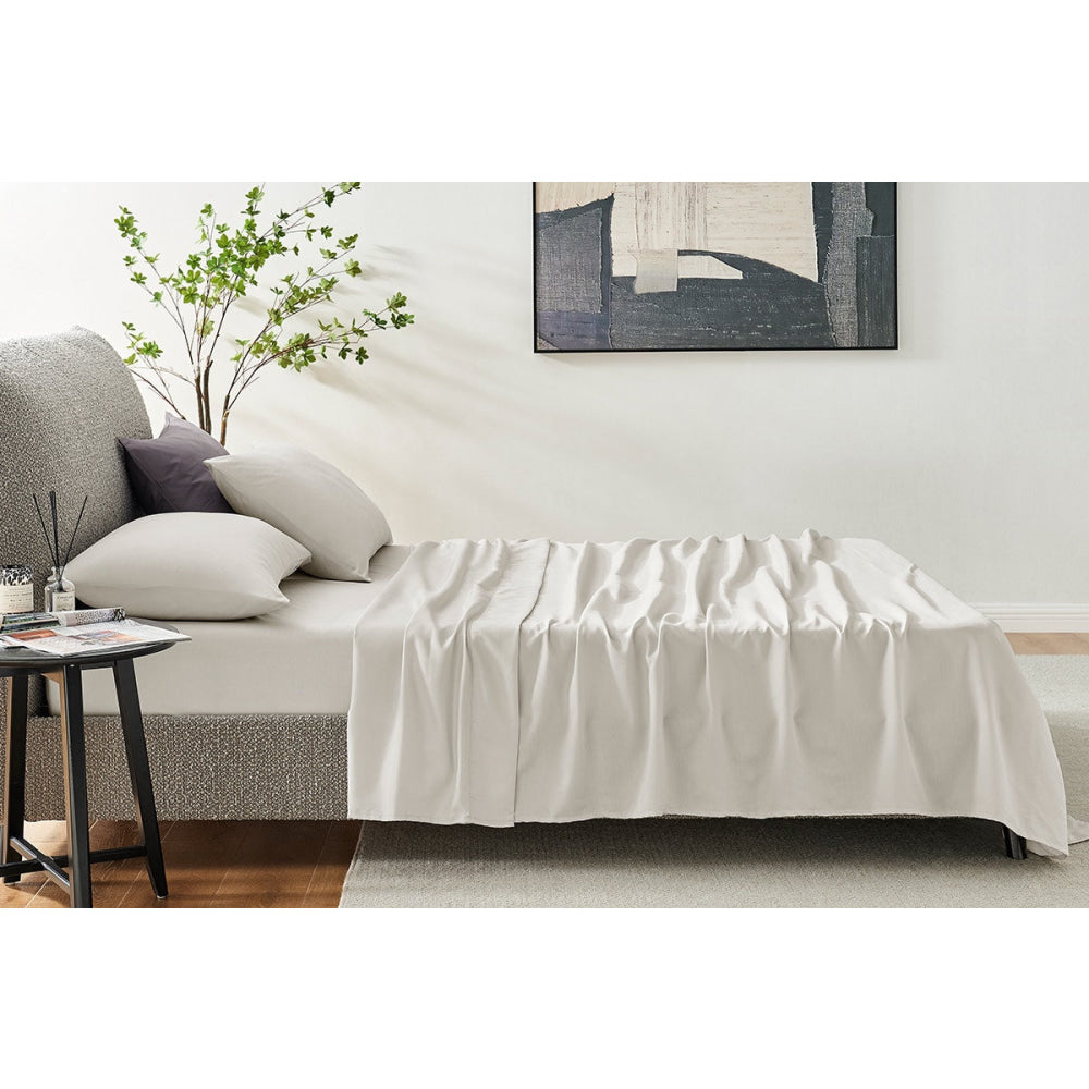 Premium 1200 Thread Count Cotton Bed Sheet Set - Nimbus Cloud Design | Ultra Soft & Breathable for All-Season Comfort | Perfect for Master Bedroom, Guest Room & Luxury Hotels
