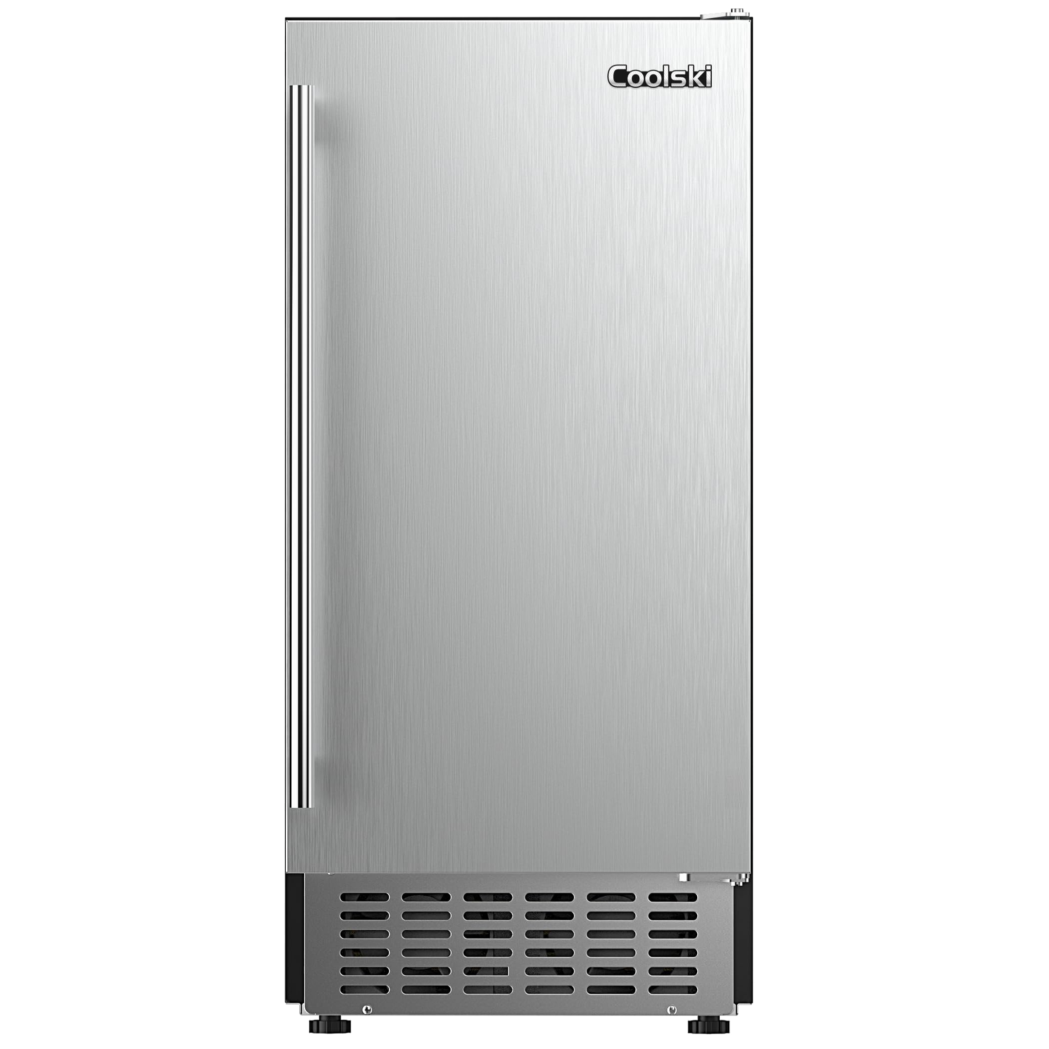 100Lbs/Day Under Counter Ice Maker Machine - Stainless Steel Built-in or Freestanding with 30LBS Storage | Commercial & Home Use | Fits 15