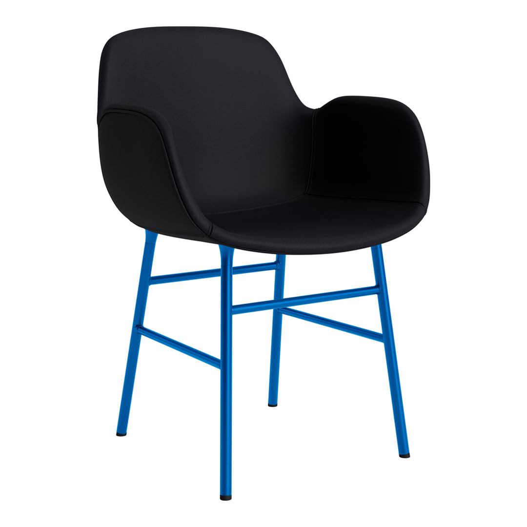 Modern Form Armchair with Sturdy Metal Legs & Premium Upholstery - Perfect for Living Room, Office or Reading Nook