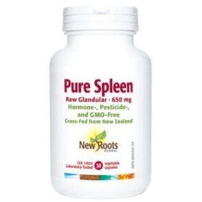 New Roots Pure Spleen 650mg - 30 Vegetarian Capsules for Immune Support & Detox - Natural Supplement for Energy Boost & Wellness