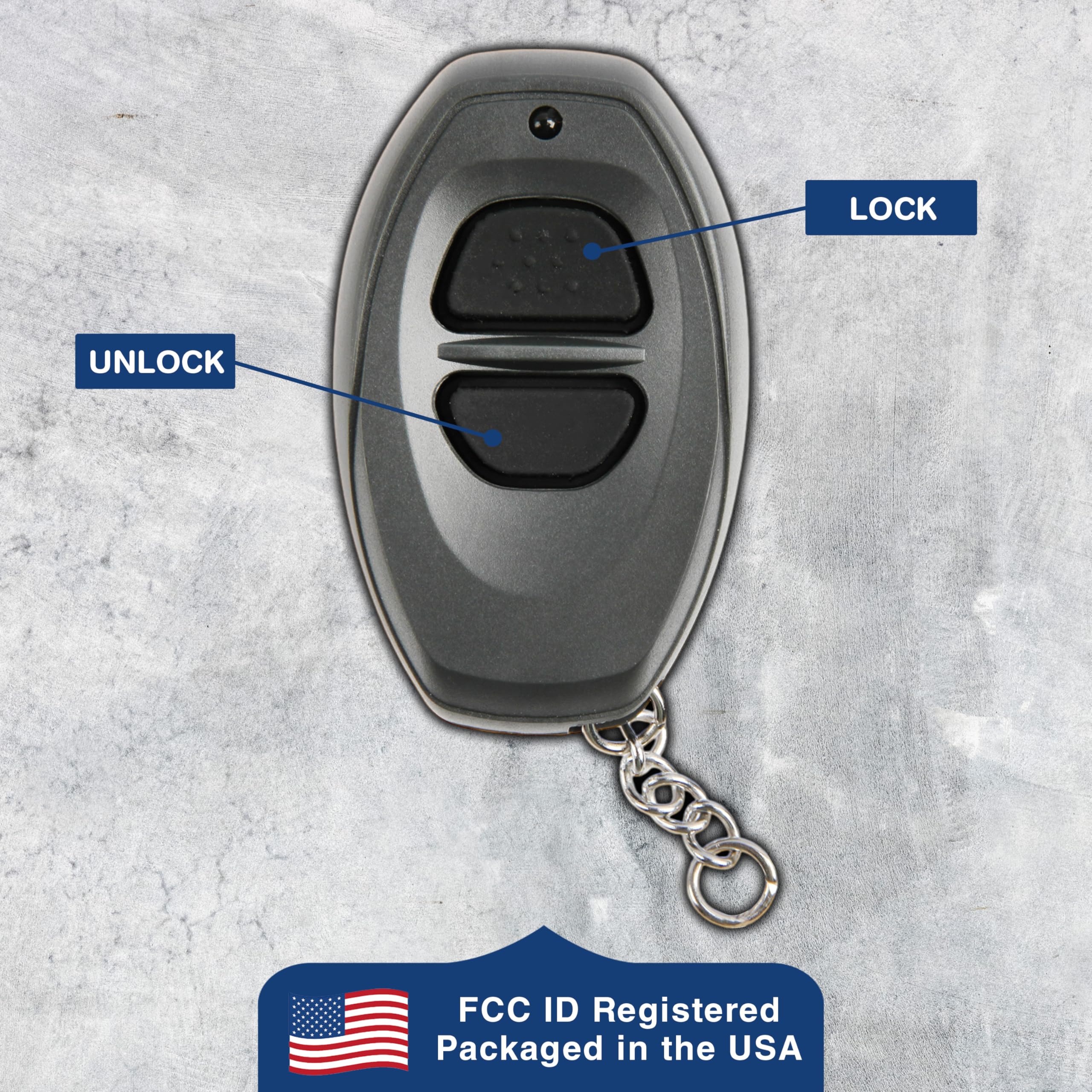 KeylessOption Replacement Key Fob for 1996-2002 Toyota 4Runner, Corolla, Camry, Tacoma, Supra, Celica, RAV4 | 2-Button Remote (BAB237131-022) | Self-Programming Car Key | Perfect for Lost or Damaged Key Replacement