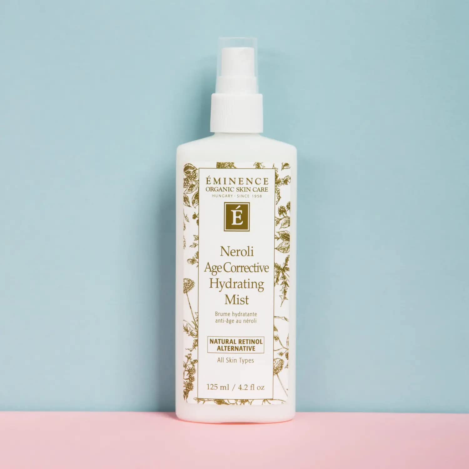 Eminence Organic Skincare Neroli Hydrating Facial Mist 4.2 oz - Natural Moisturizing Spray for Dry Skin, Perfect for Travel & On-the-Go Refreshment