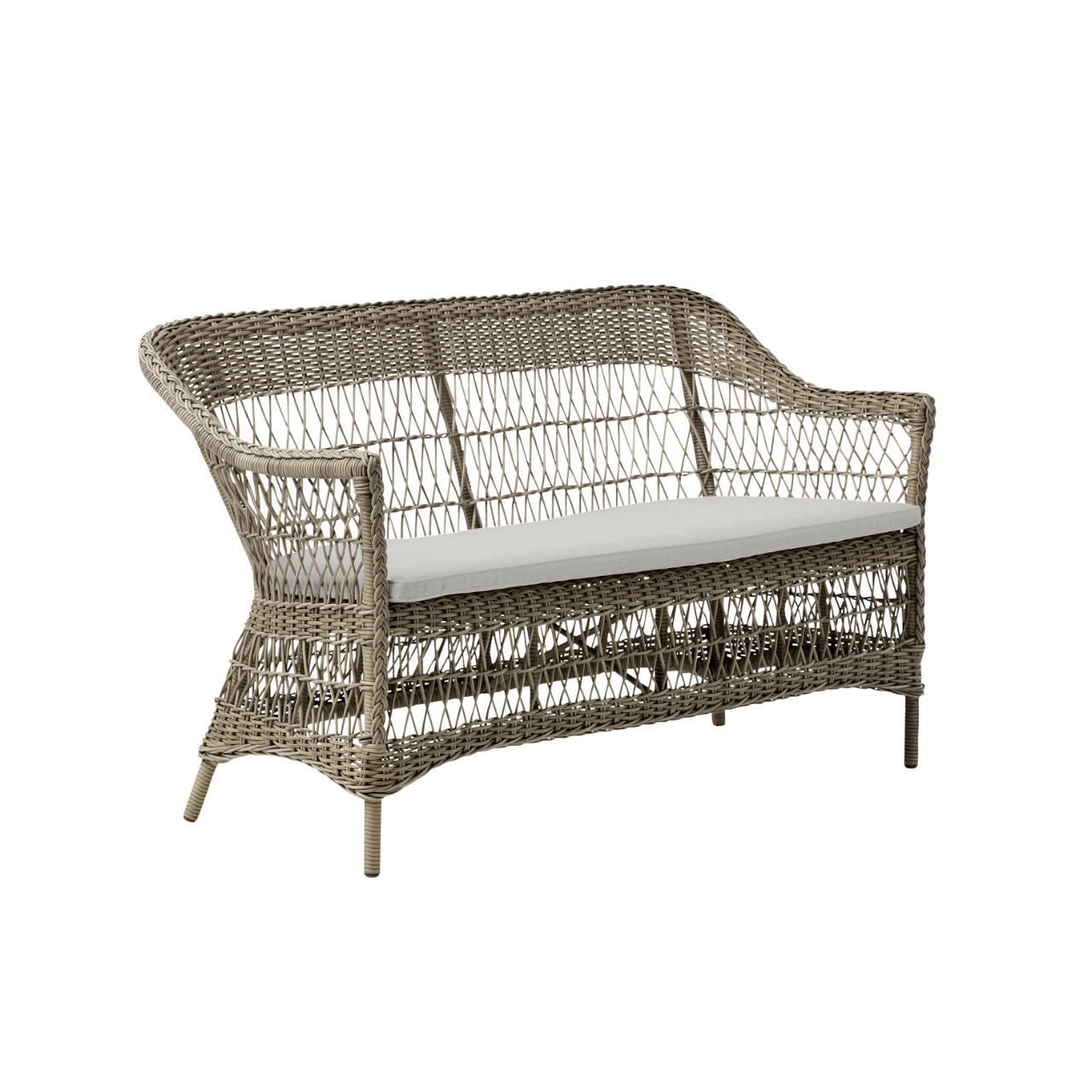 Charlot Outdoor 2-Seater Patio Sofa - Waterproof Wicker Furniture for Garden, Balcony, and Poolside Relaxation