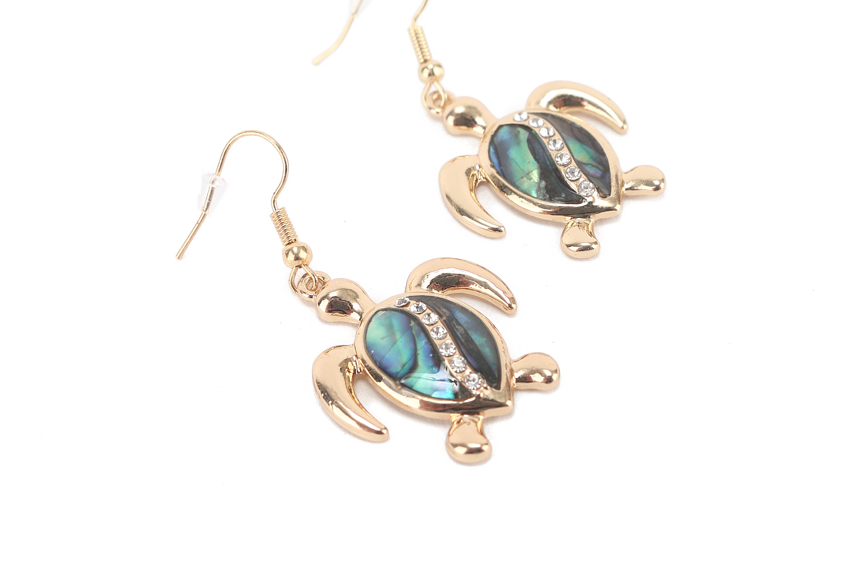 Makamae Gold Turtle Earrings - Handmade Hawaiian Jewelry for Women - Perfect for Beach Weddings, Vacations & Everyday Wear