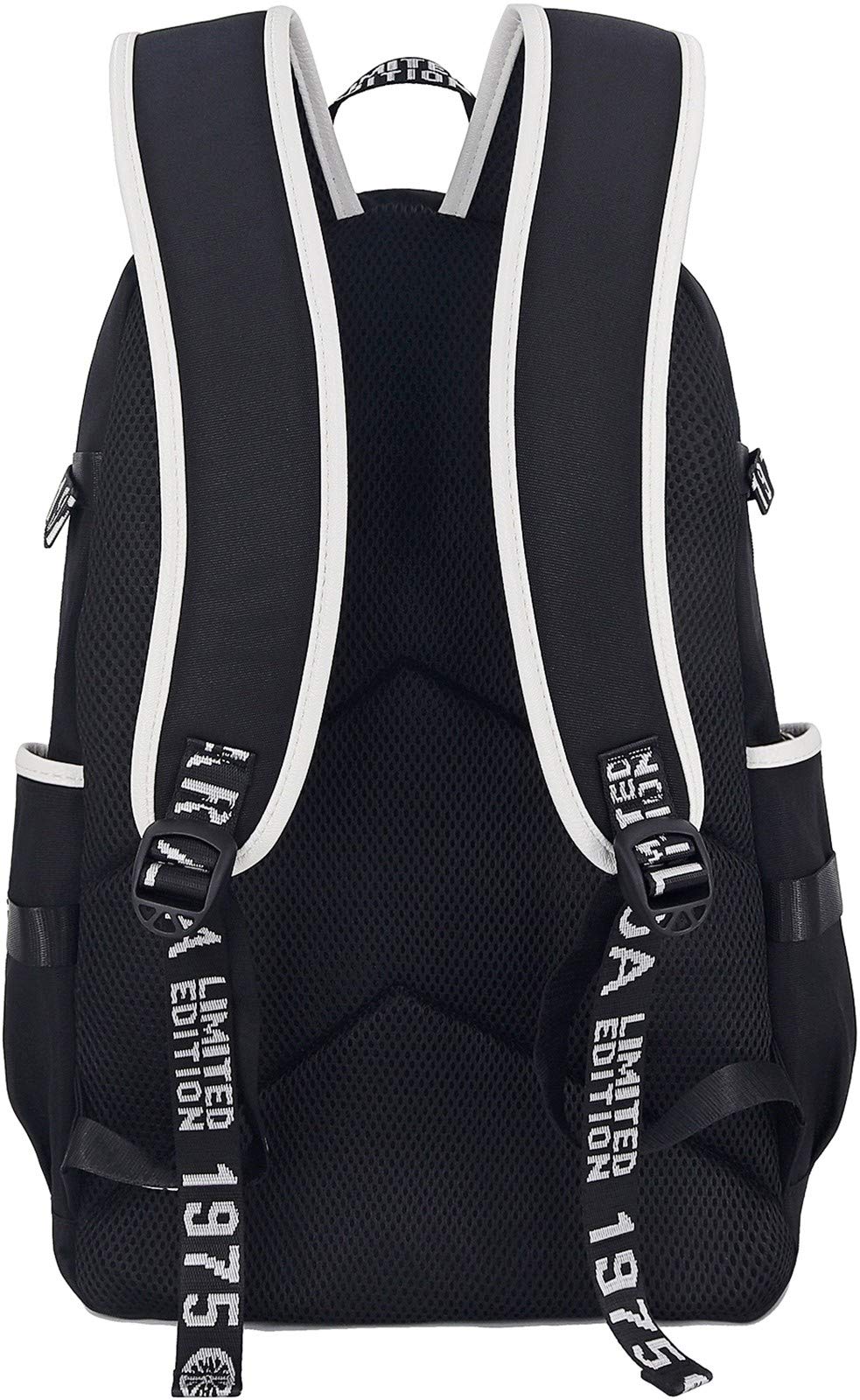 Roffatide Anime Black Butler Backpack - Stylish Laptop School Bag with USB Charging Port & Headphone Jack - Perfect for Cosplay, College & Travel