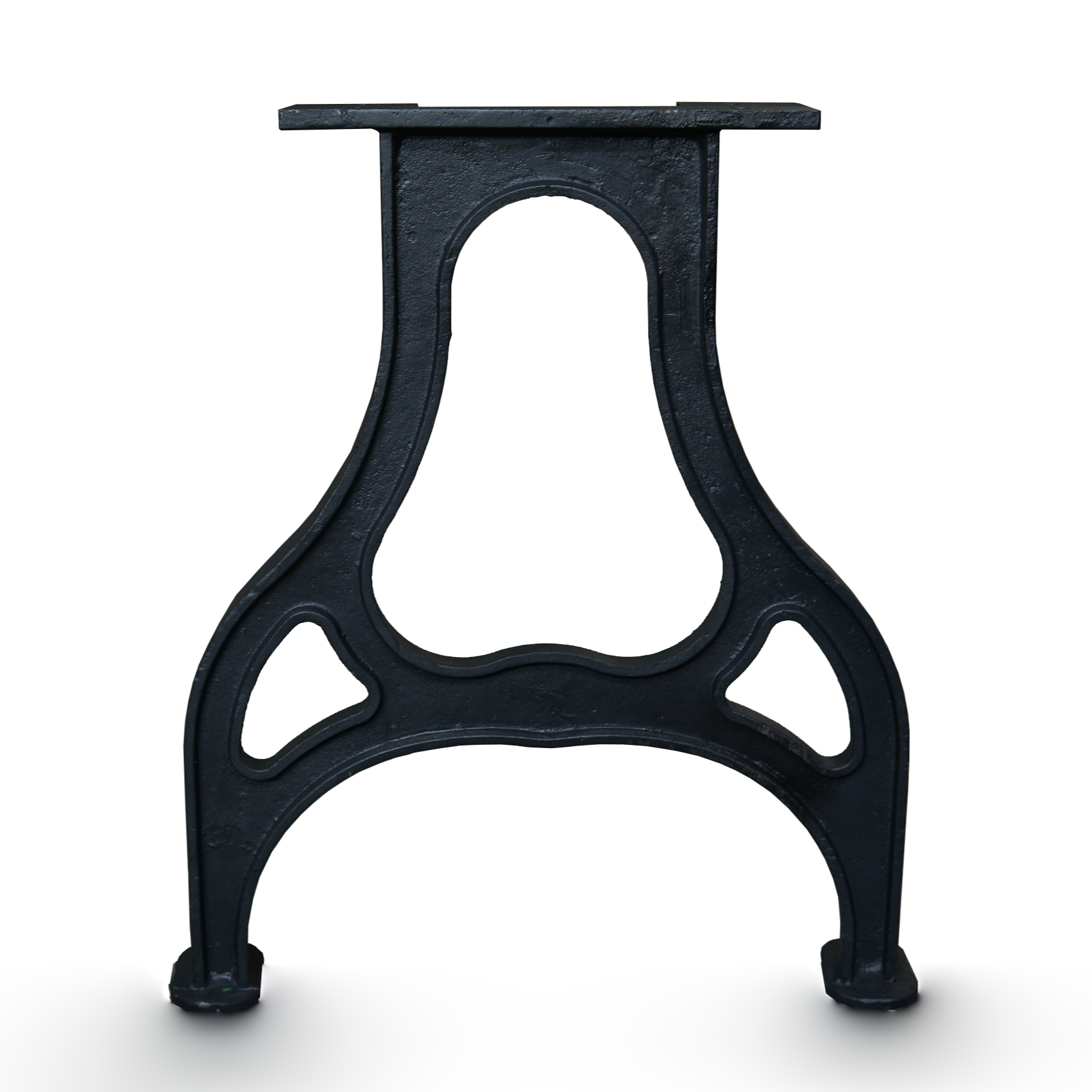 Heavy Duty Cast Iron Dining Table Legs 71cm x 62cm - YW CL 004 - Rustic Industrial Style Table Base for Kitchen, Restaurant & Outdoor Furniture