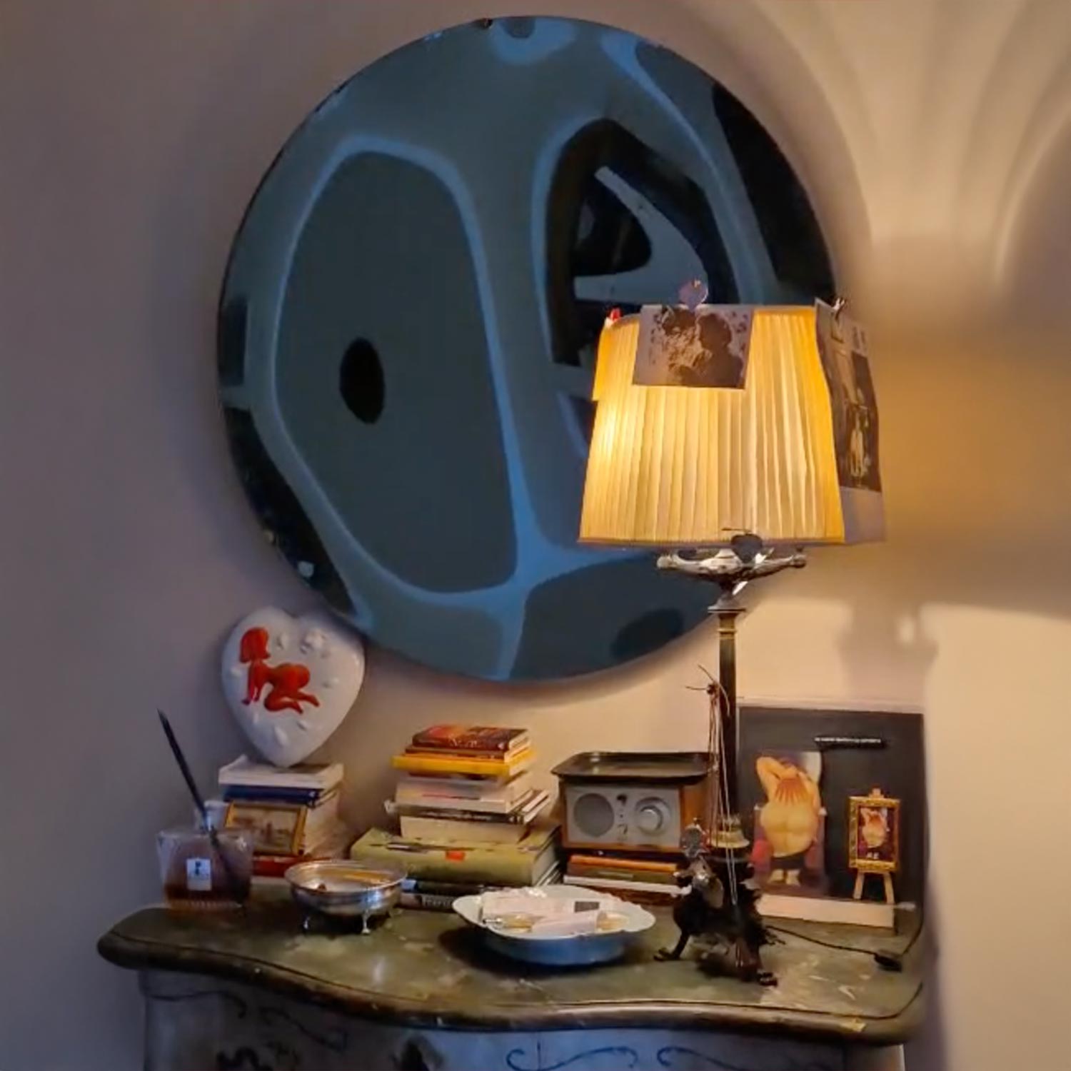 360° Wide Angle Convex Mirror for Driveway & Parking Lot Safety - Outdoor Traffic & Blind Spot Visibility Enhancer
