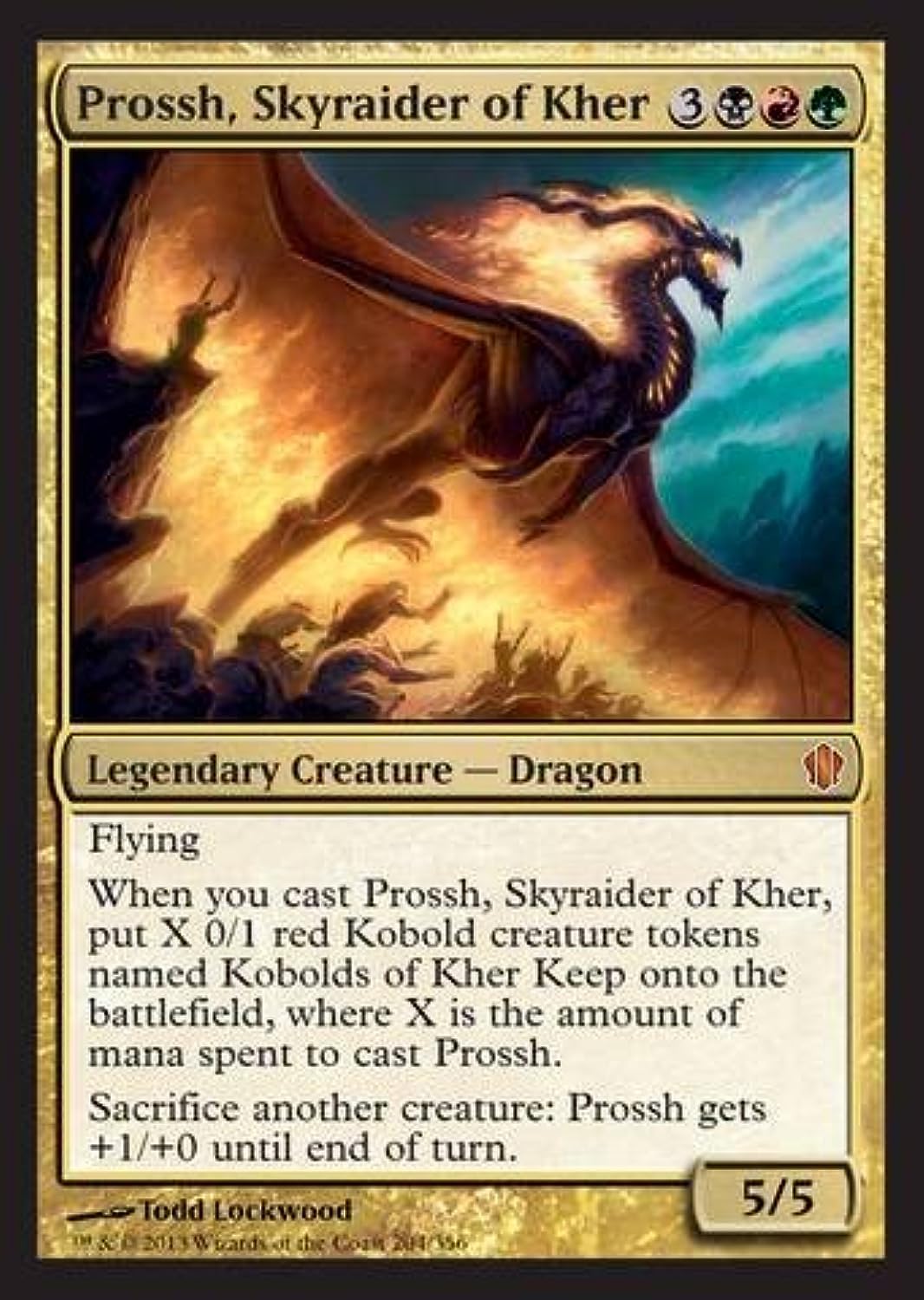 Magic The Gathering - Prossh, Skyraider of Kher (204/249) - Commander 2013 MTG Card - Perfect for Commander Decks & Competitive Play
