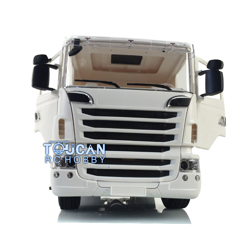 1/14 Scale Toucan Hobby Unpainted RC Tractor Truck R730 Kit - 6x4 3 Axles, DIY Model Cabin with Brushed Motor - Perfect for RC Enthusiasts & Hobbyists (Great for Off-Road Simulation & Collection Display)