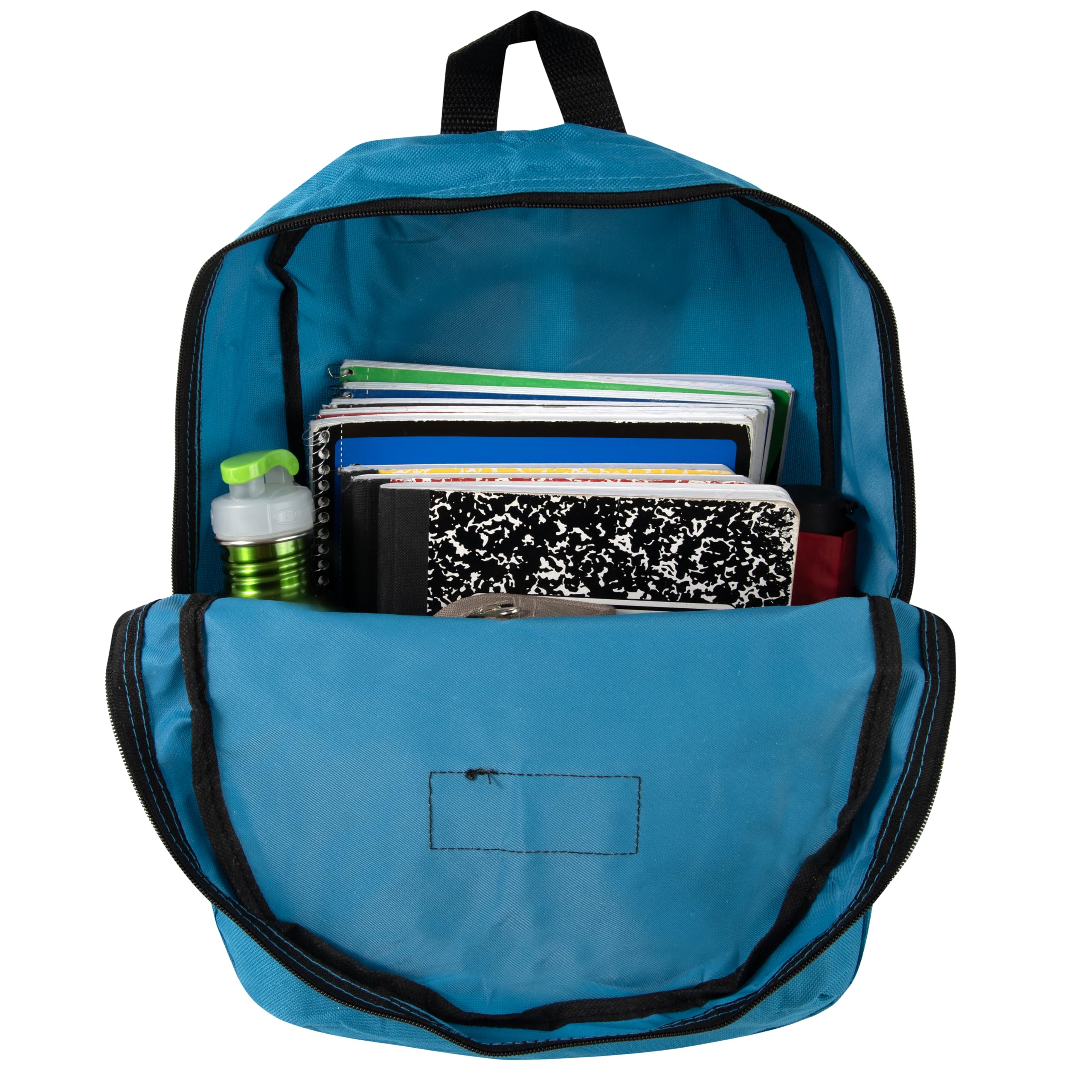 **Trail Maker Classic 17 Inch Light Blue Hiking Backpack with Adjustable Padded Shoulder Straps - Perfect for School, Travel & Outdoor Adventures**