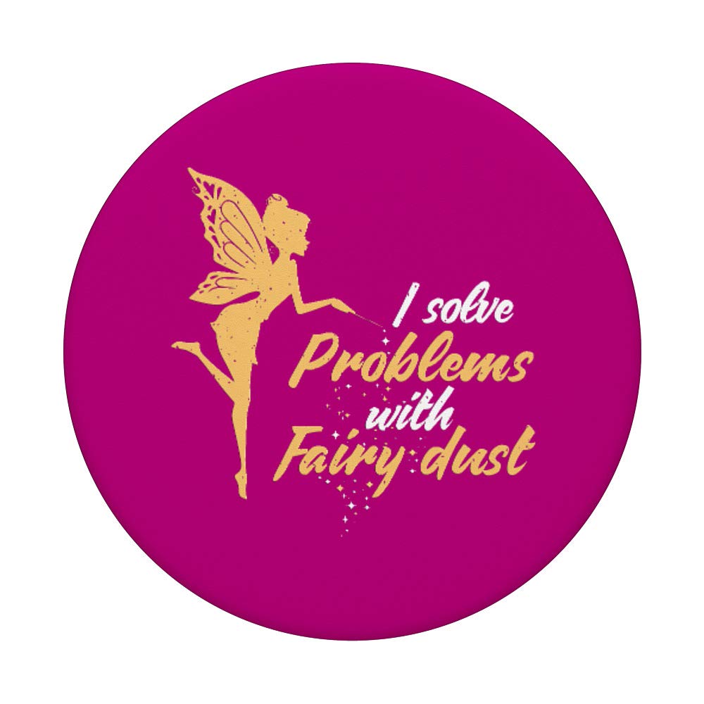 Problem-Solving Fairy Dust PopSockets PopGrip - Swappable Phone & Tablet Grip for Stress Relief, Phone Drops Protection | Perfect for Work, School & Daily Commute