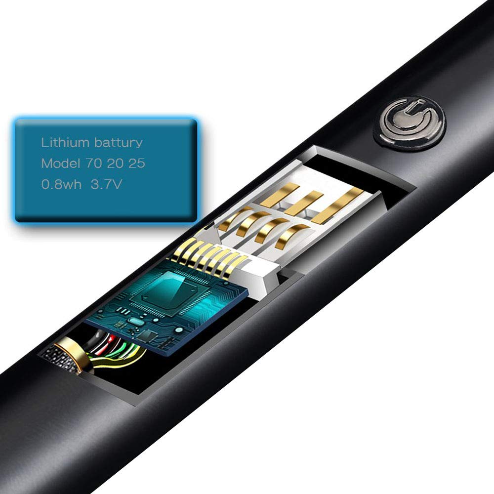 USB Rechargeable Arc Lighter for Candles, BBQ & Camping - Black