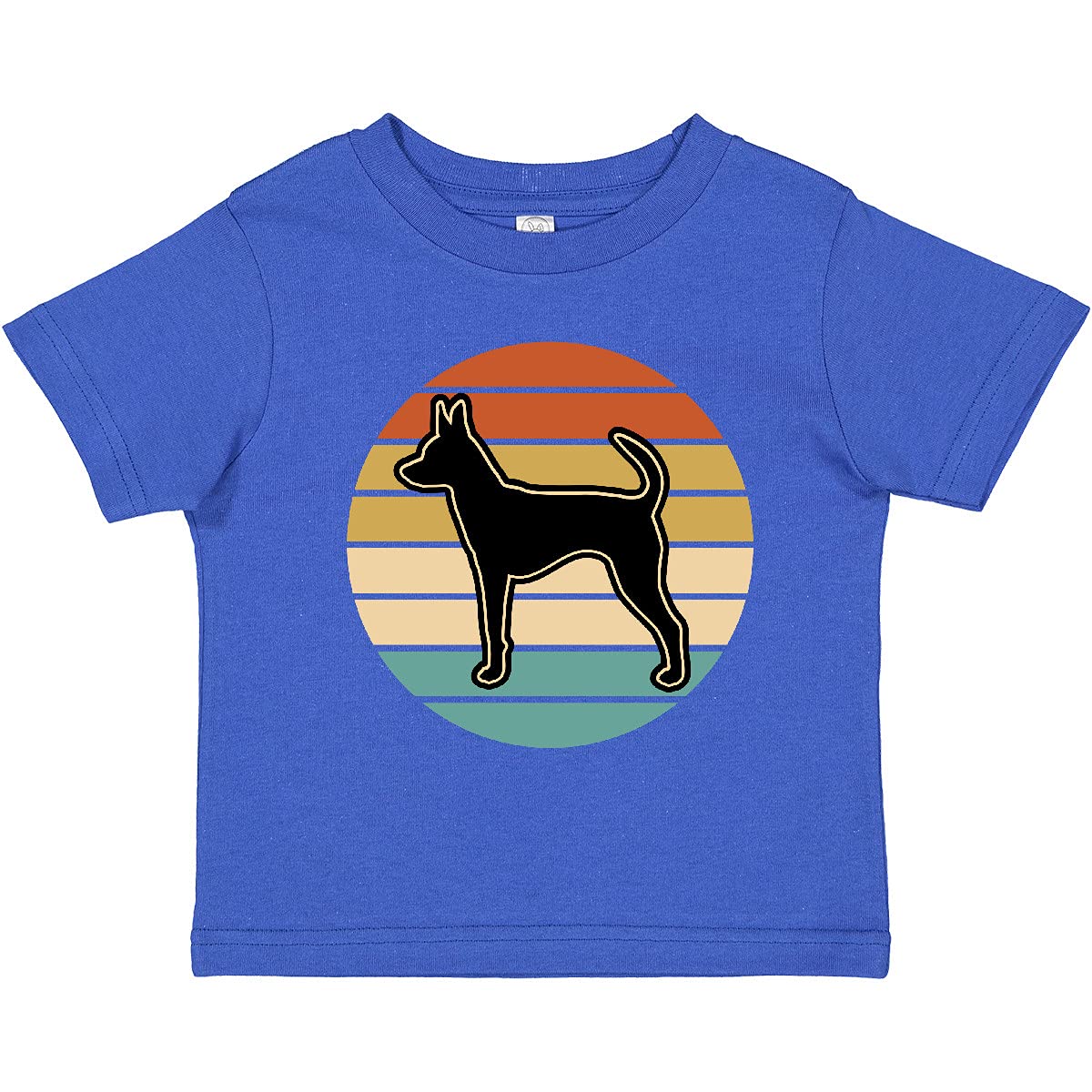 Inktastic Russian Toy Terrier Dog Graphic Print Toddler T-Shirt - Cute Pet Lover Outfit for Kids, Boys & Girls - Perfect for Playdates, Birthday Parties & Family Photos