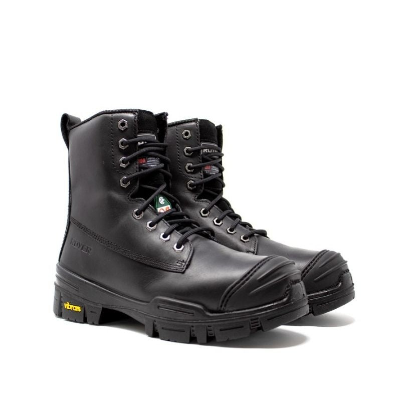 Royer Ventura Men's 8 Composite Toe Work Boots with Vibram Arctic Grip - Waterproof Safety Shoes for Construction, Warehouse & Outdoor Work - ASTM F2413-11 Certified