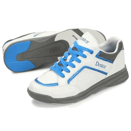 Dexter Men's Bud White & Blue Bowling Shoes - Lightweight & Comfortable for League Play & Casual Bowling