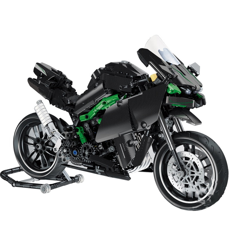Kawasaki H2R Carbon Fiber Motorcycle Body Kit - High-Performance Racing Upgrade for Street & Track Use