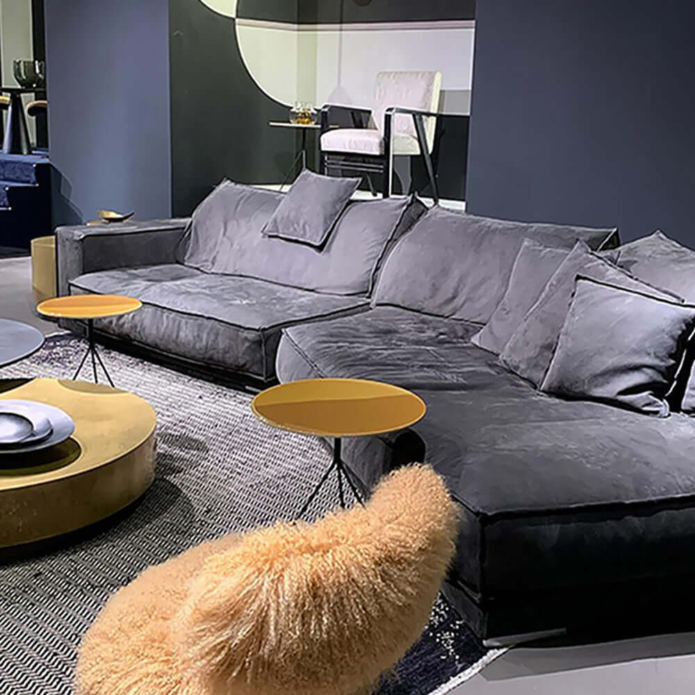 Modern Dark Gray Sectional Sofa for Living Room - Comfortable L-Shaped Couch with Reversible Chaise - Perfect for Small Spaces, Family Gatherings & Movie Nights