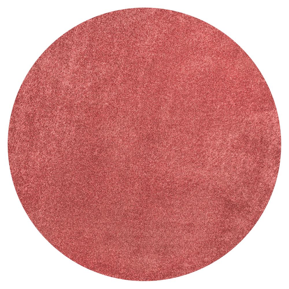 Soft Haze Solid Low Pile Area Rug - Red Modern Carpet for Living Room, Bedroom & Home Decor