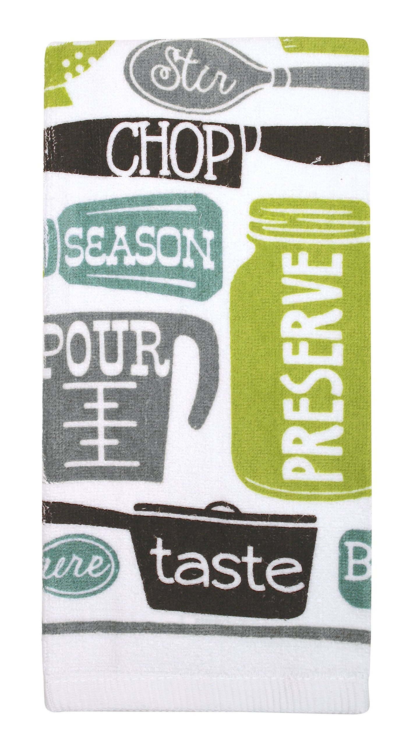 Ritz Printed Kitchen Dish Towels - Absorbent Cotton Kitchen Towels for Drying Dishes, Cleaning & Decor - Perfect for Cooking, Baking & Home Decor