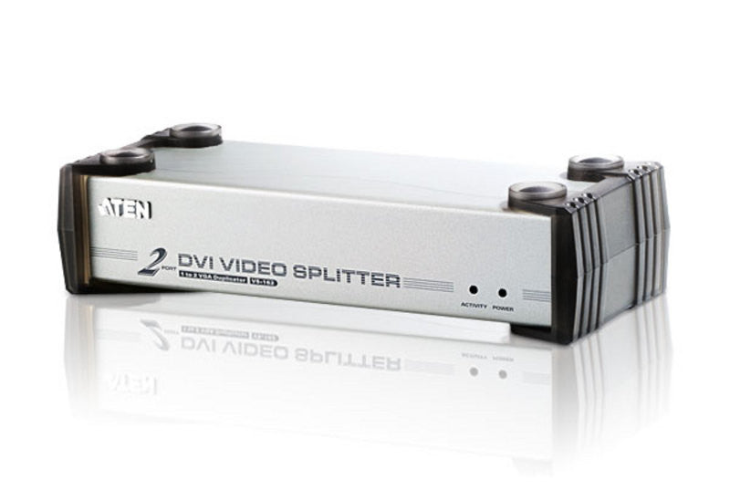 Aten VS162 2-Port DVI Video Splitter with Audio Support - Ideal for Home Theater, Gaming & Multi-Monitor Office Setup