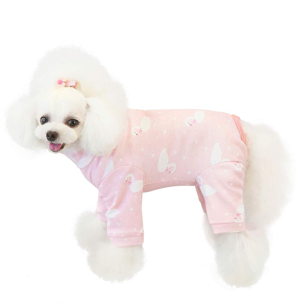 Bravetoshop Winter Warm Pet Sweater for Small Dogs & Cats - Soft Thickening Dog Cat Clothes Puppy Costume (Pink, XXL) - Cozy Outfit for Indoor & Outdoor Winter Activities