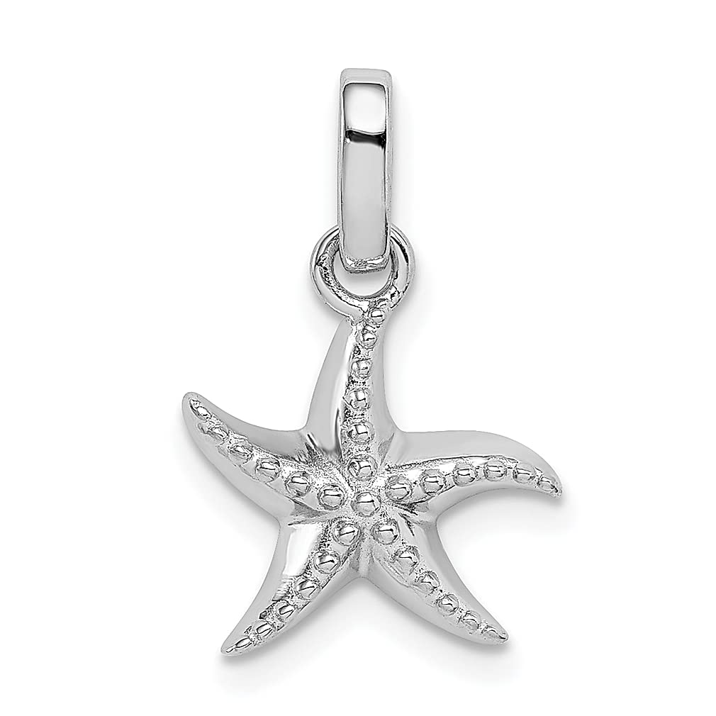925 Sterling Silver Starfish Necklace for Women - Beach & Sea Life Jewelry Gift