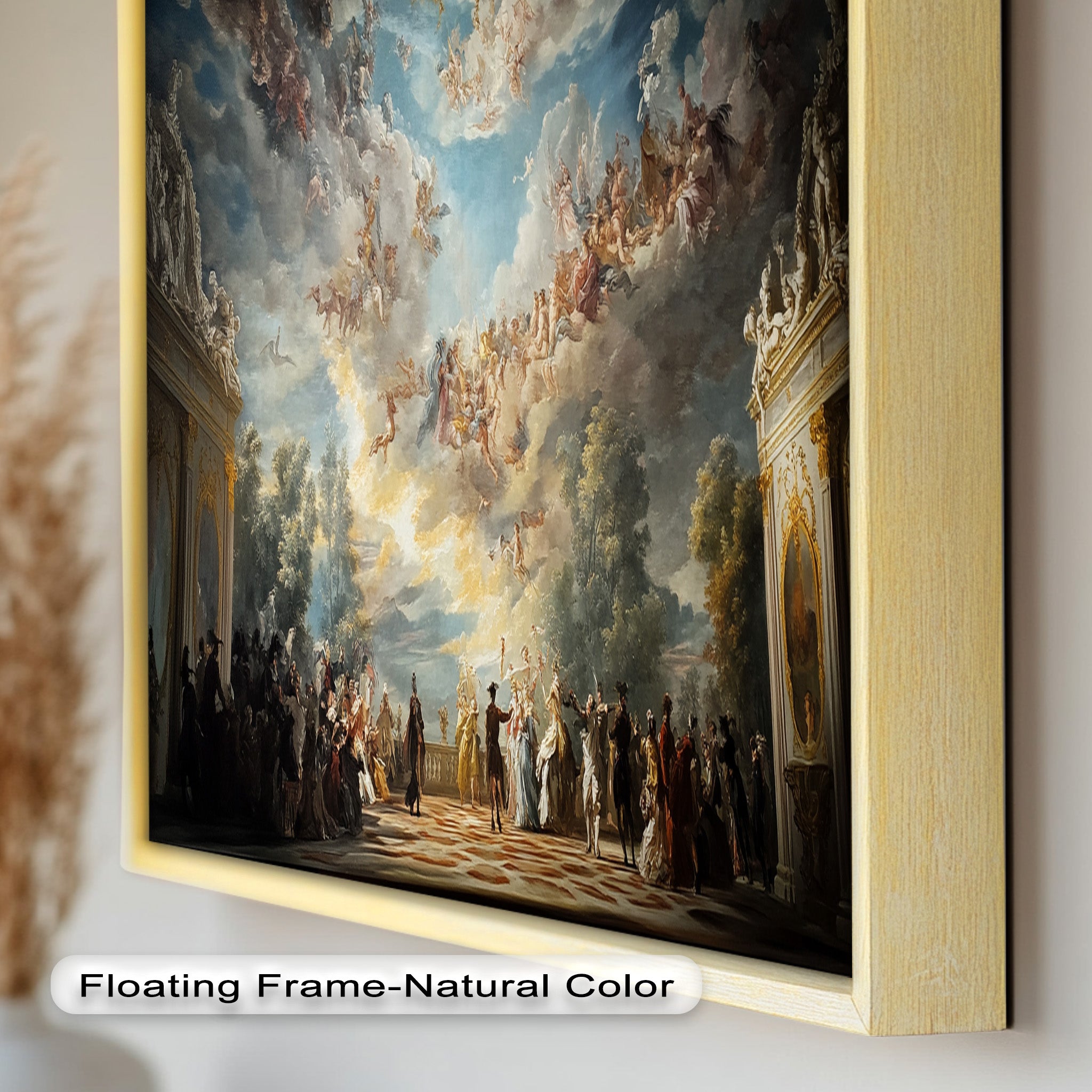 Baroque Heaven - Grand Ballroom Oil Painting | Classic Artwork for Home Decor, Office & Gallery | Perfect for Living Room, Dining Area & Wall Display