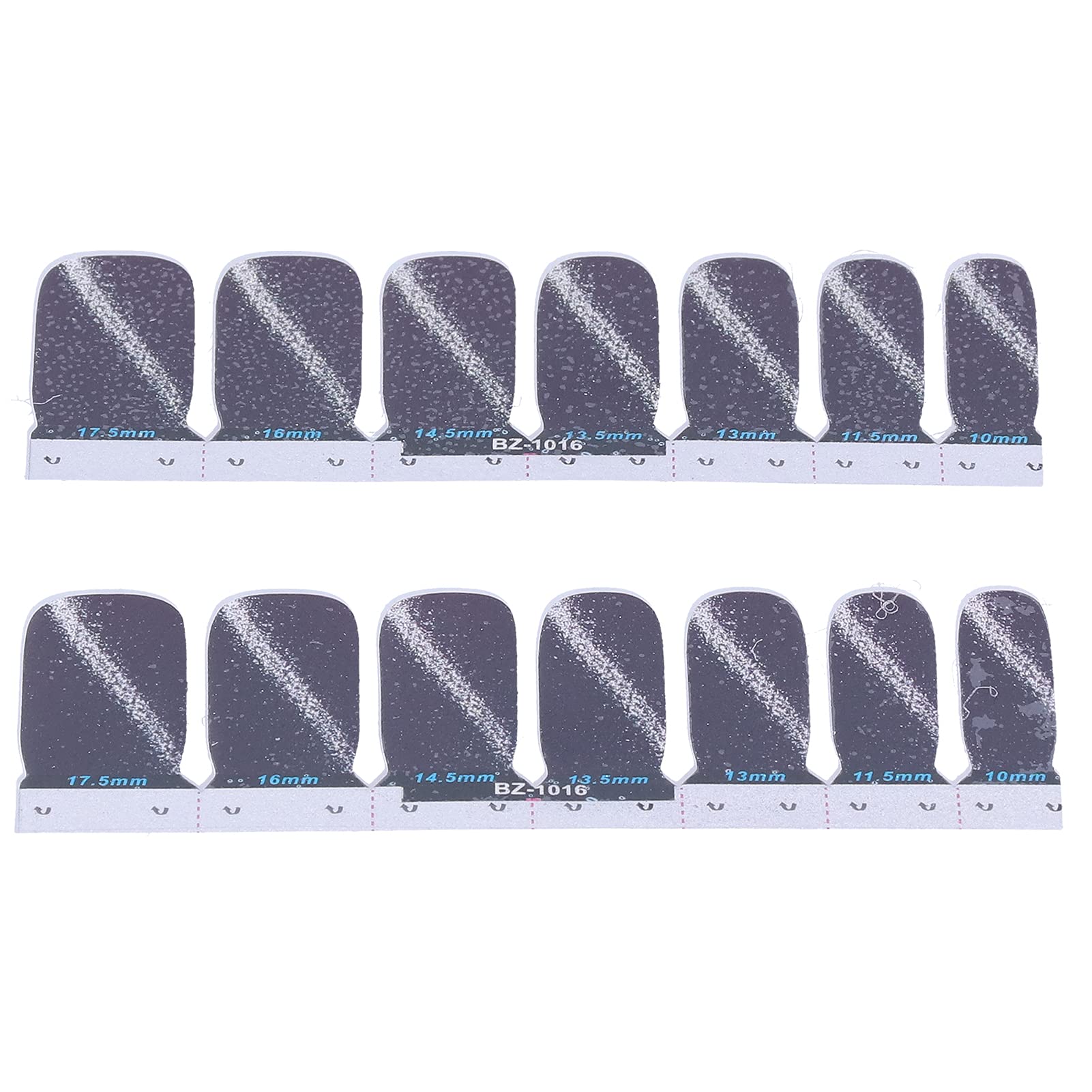 Exquisite Nail Polish Decals - Fashionable & Eco-Friendly Nail Art Stickers for Salons & Nail Artists (16 Pack) - Perfect for Manicures, Pedicures & DIY Nail Designs