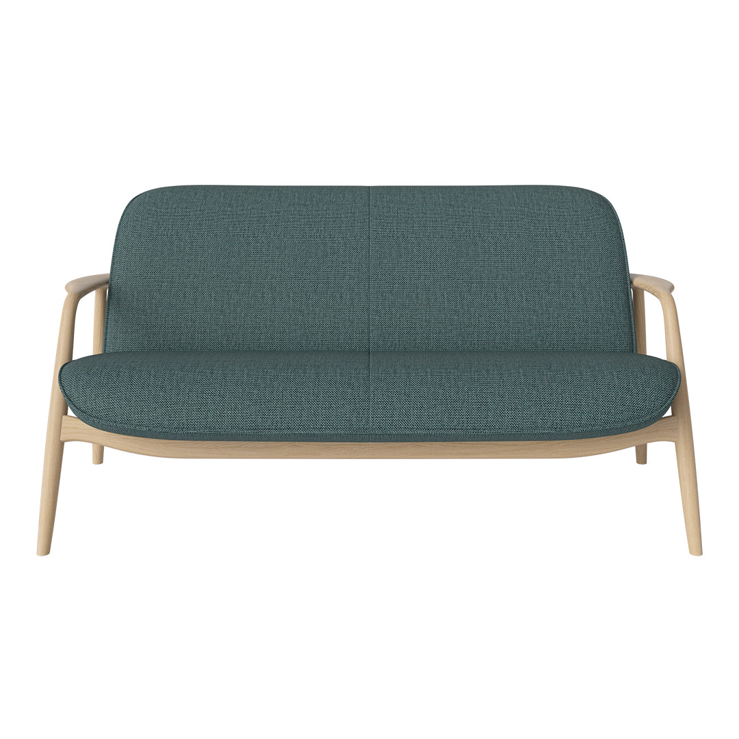 Bowie 2 Seater Sofa - Modern Fabric Loveseat for Small Spaces | Perfect for Living Room, Apartment & Office | Free Shipping